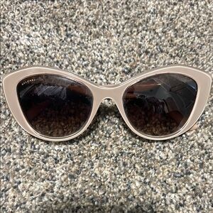 Bulgari Tan Cat-Eye Sunglasses Matte Finish